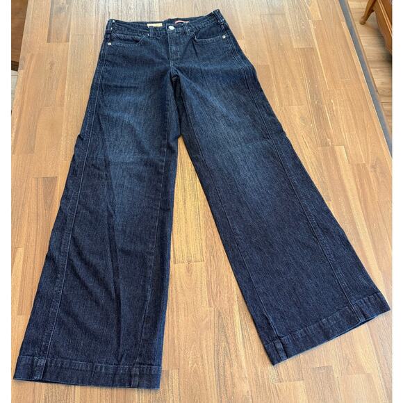 Pilcro Gwen Trouser Jeans OB1424268 Dark Wash Size 25 Petite - Picture 1 of 10